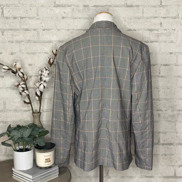 Rachel Zoe | Gray Plaid Blazer - Picture 3 of 5